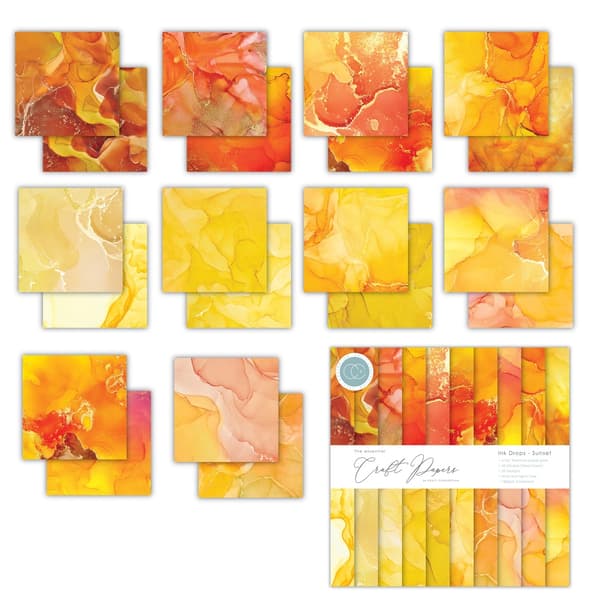 Paper Pad 6x6 - Craft Consortium - Drops Sunset