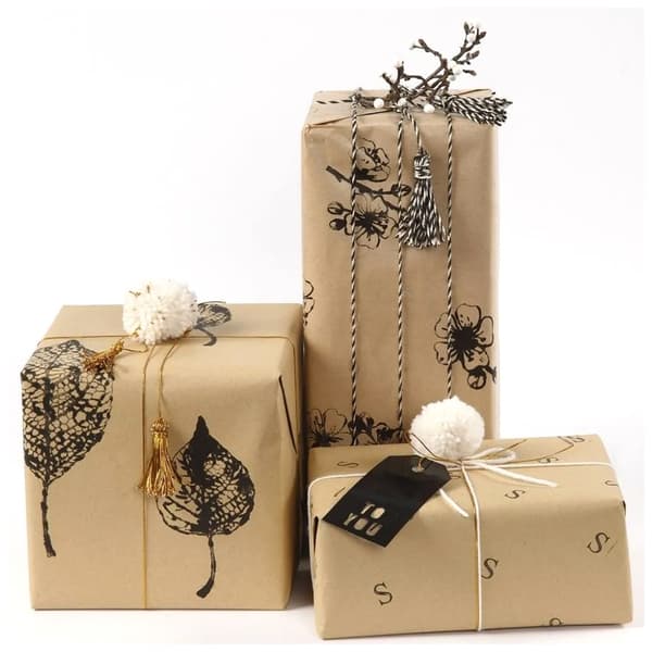 Presentpapper Natur - 5 meter - Bredd: 50 cm