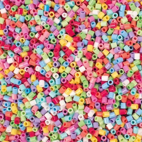 Rörpärlor i Hink - Happy Mix - 5000 st - Playbox