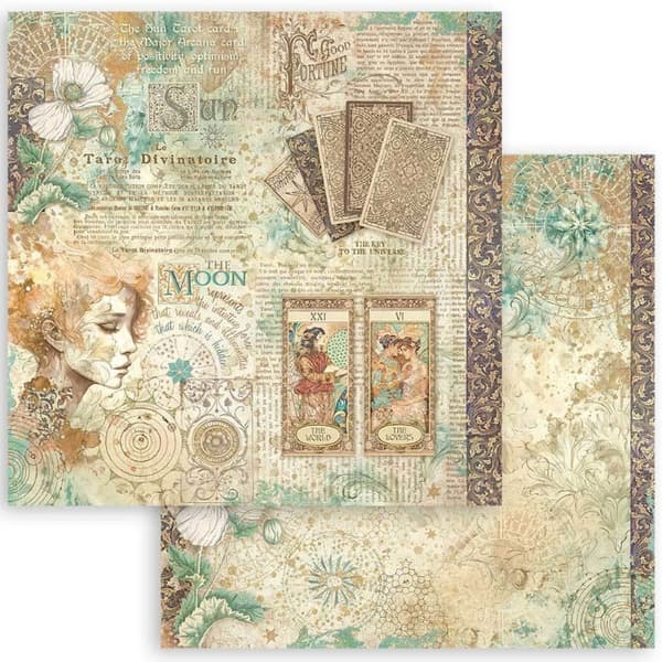 Paper Pad Stamperia - Fortune - 8x8 Tum