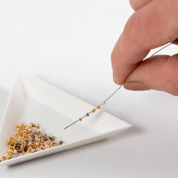 Seed Beads - 1,7 mm - Guld / Silver - 2x7 gram