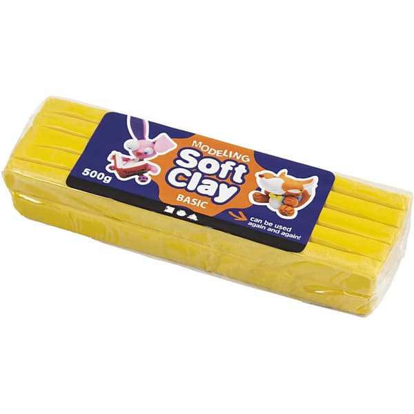 Soft Clay Modellera - Gul - 500 g