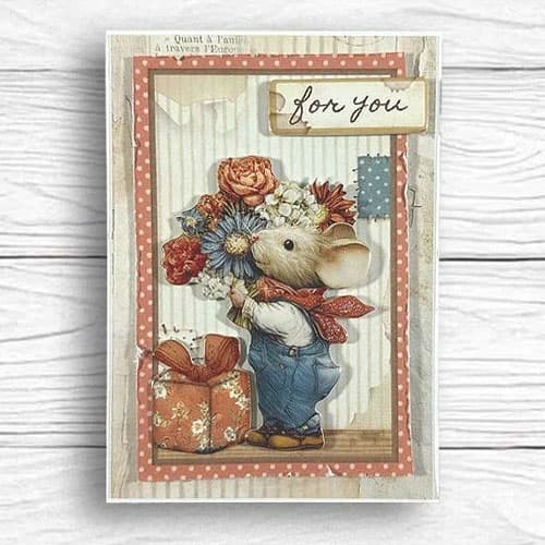 Schablon Stamperia - Big Flower Pattern - 12x25 cm