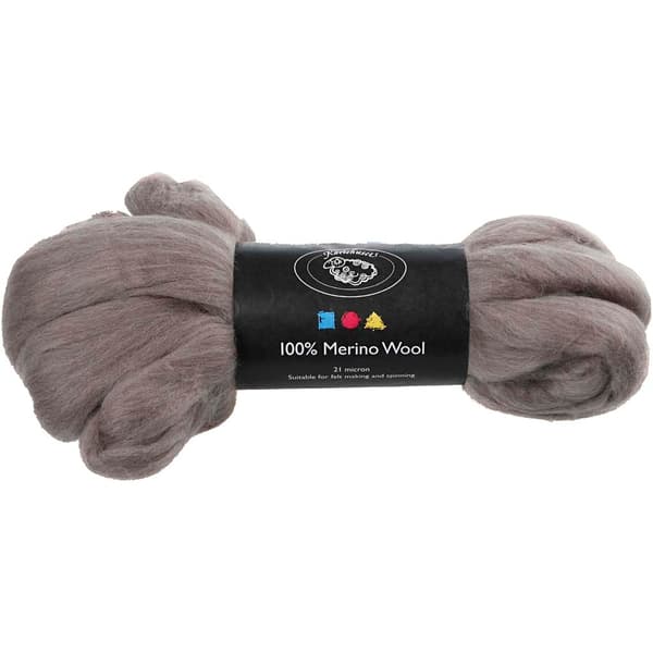 Merinoull - Naturgrå - 100 g