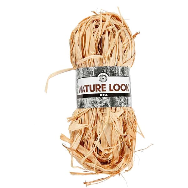 Bastsnöre 30 meter - Naturbast - Raffia 50 gram