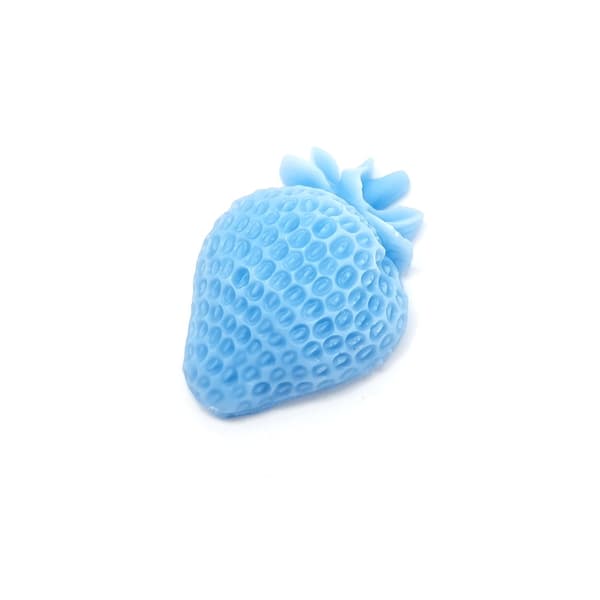 Silikonform - Jordgubbe 2D - H: 3,2 cm