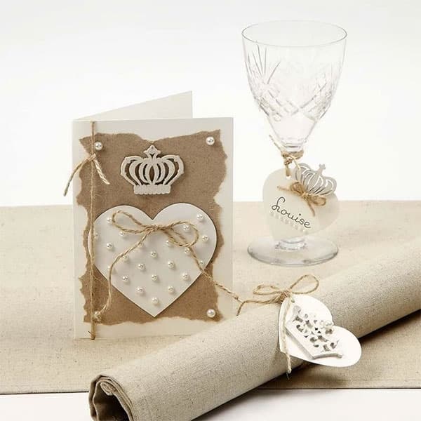 Kort och kuvert - A6 - Off-white - 10 set
