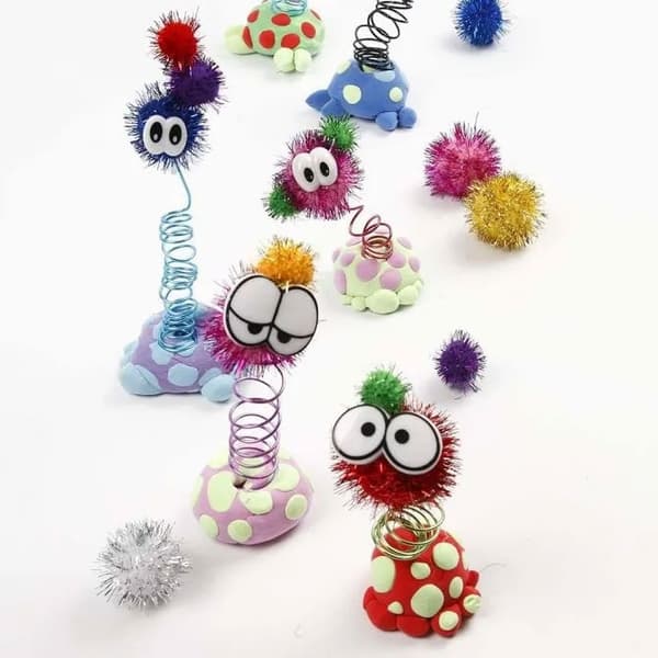 Pompong - 15-40 mm - Glitter Mix - 75 st
