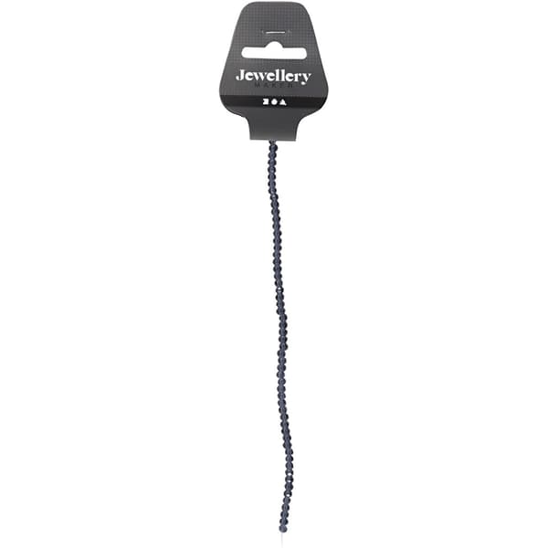 Glaspärlor - Grå - 4 mm - 45 st