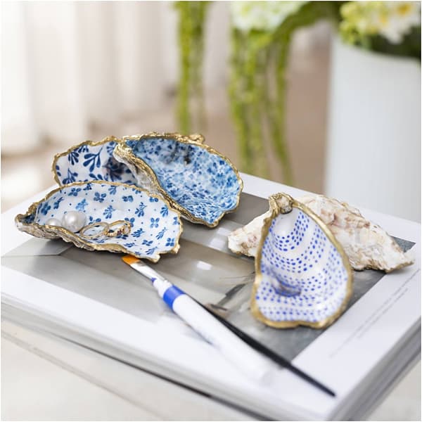 DIY Pysselkit Decoupage - Ostronskal 5 st