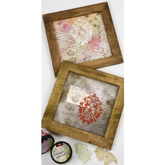 Träram med målarplatta - 15x15 cm - 1 st