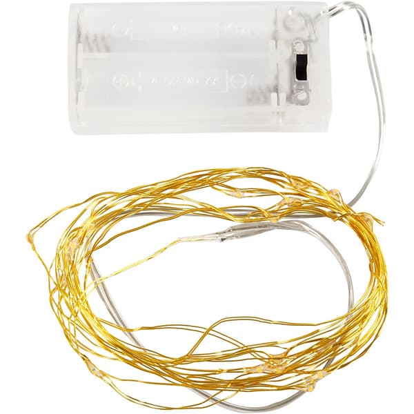 LED ljusslinga - L: 3,15 m - Guld
