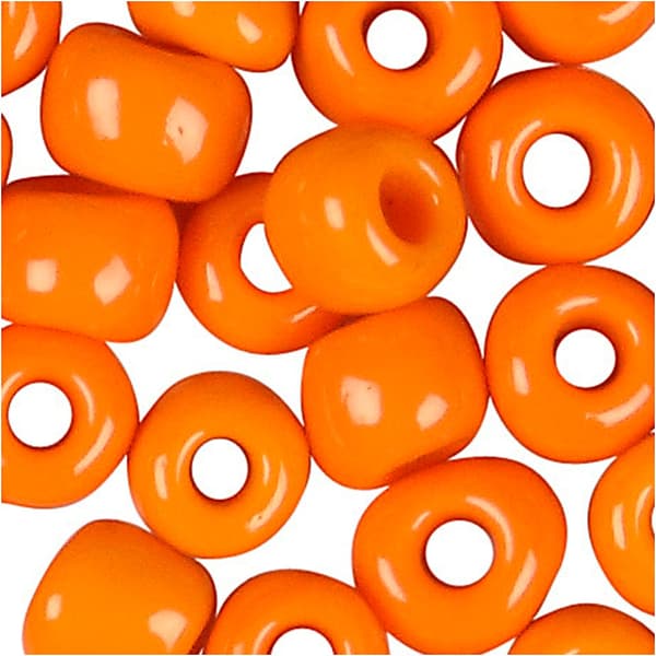 Seed Beads - 3 mm - Orange - 25 gram
