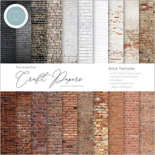 Paper Pad 6x6 - Craft Consortium - Brick Textures