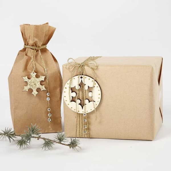 Presentpapper Natur - 5 meter - Bredd: 50 cm