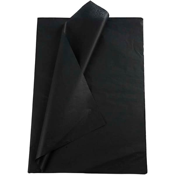 Silkespapper 50 x 70 cm - Svart - 25 ark
