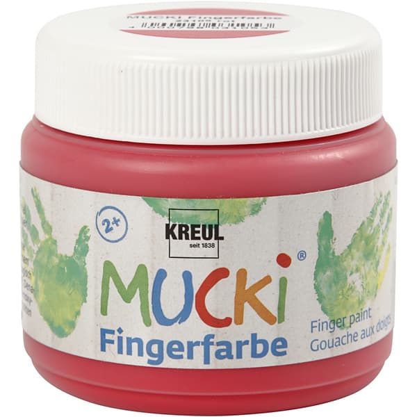 Fingerfärg - Röd - 150 ml