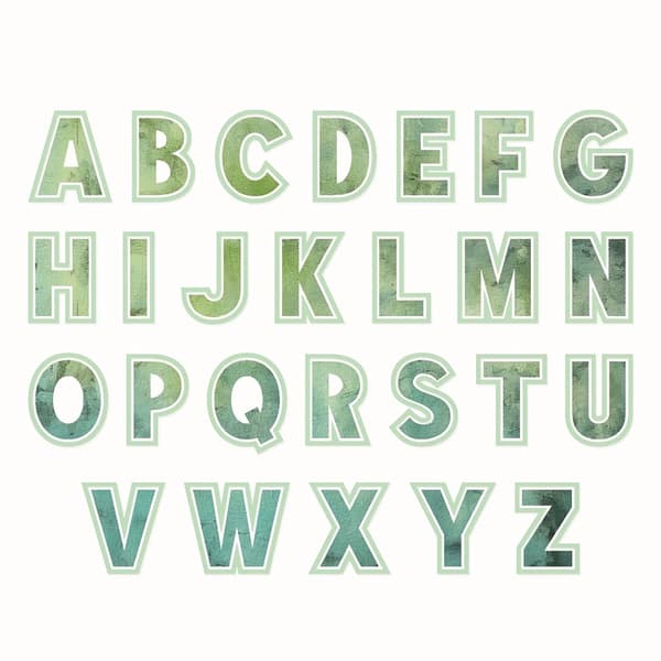 Dies Alfabet - Höjd 51 mm - This or That - Sizzix Thinlits Die Set