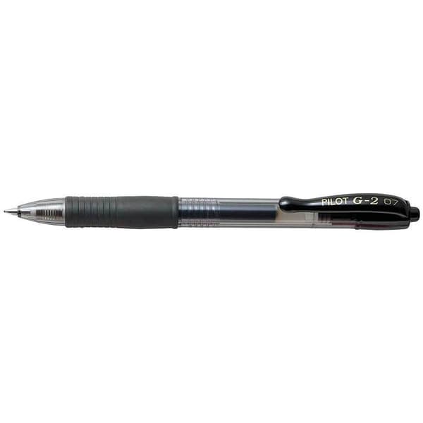 Gelbläckpenna Pilot - G2 - 0,7 mm - Svart