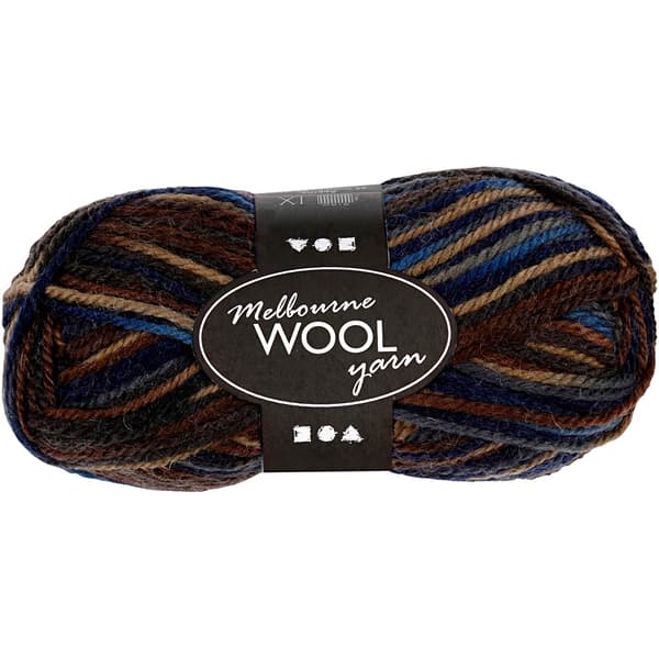 Melbourne Ullgarn - L: 92 m - Brun - Harmoni - 50 g