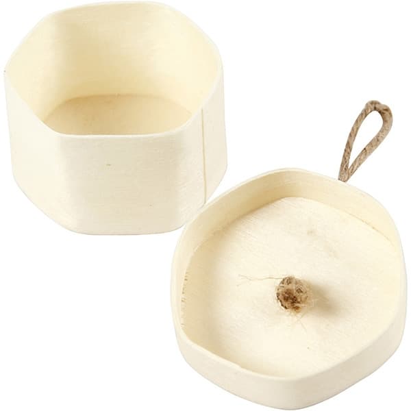 Spånaskar med upphängning - 3 st - 4,5 cm