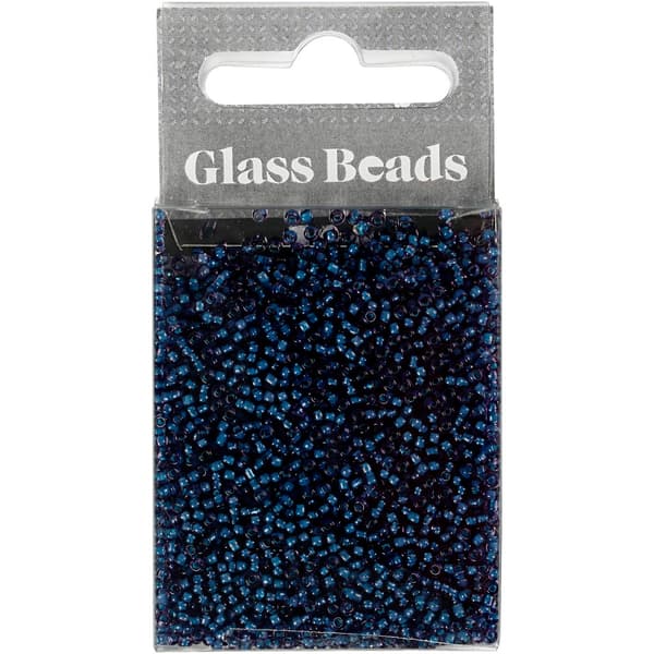 Seed Beads - 1,7 mm - Mörblå - 25 gram