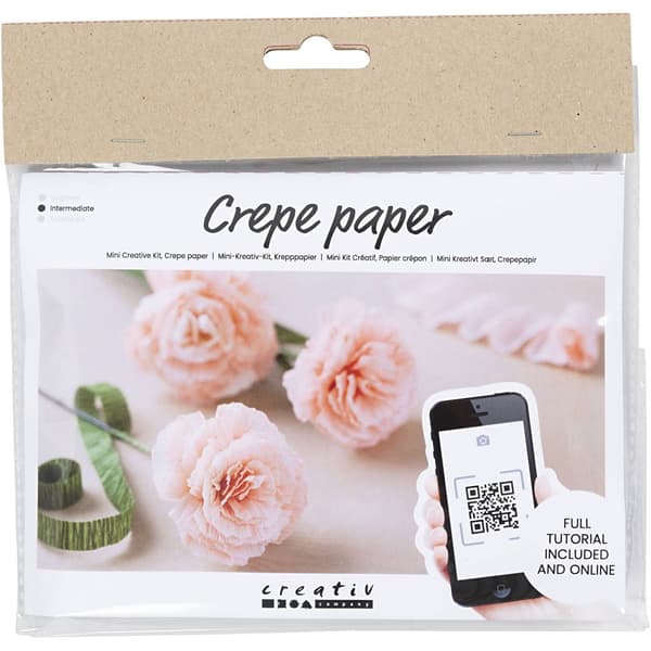 Mini DIY Pysselkit Kräppapper - Nejlika