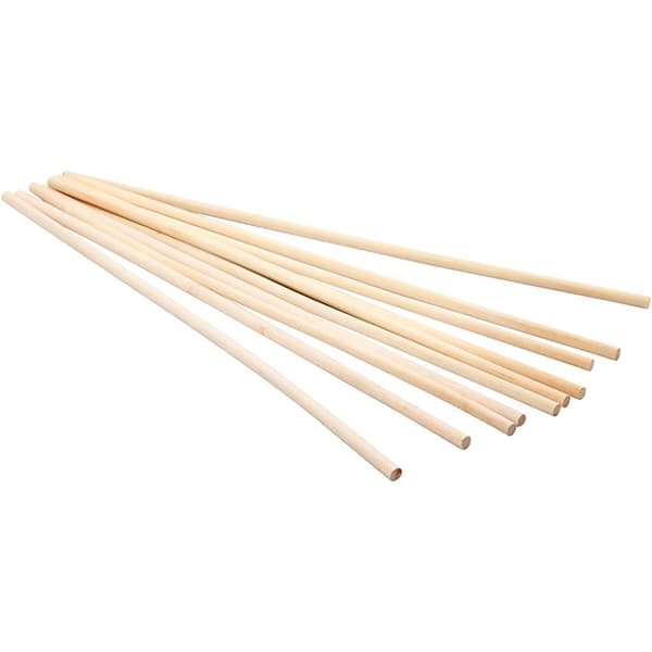 Rundstav 6 mm - Längd: 30 cm - 10 st