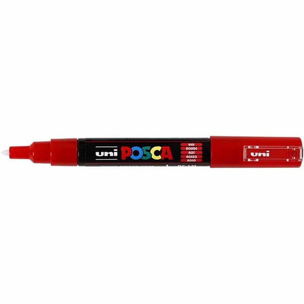 Posca Penna Extra Fine Bullet PC-1M - Red - 0,7 mm