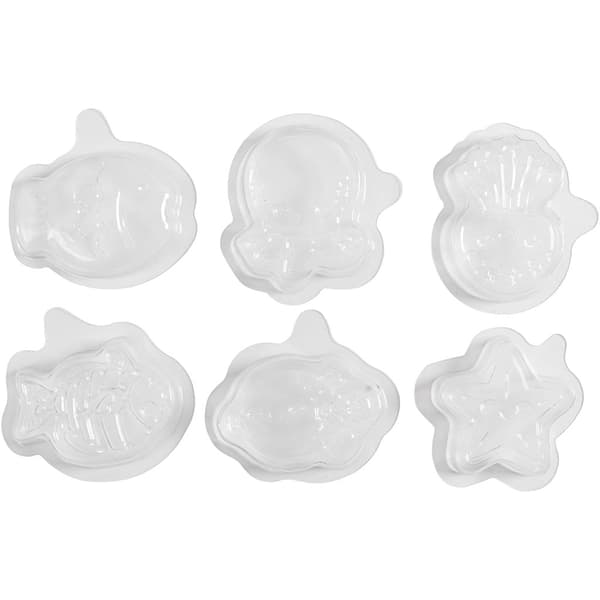 Gjutform Havstema - 6 st Motiv - 4 - 6 cm