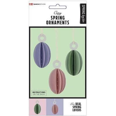 Pysselset DIY - Påsk Ornament Ägg - 6 st