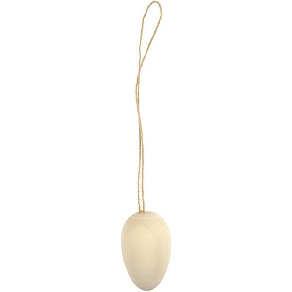 Miniägg - Trä - H: 25 mm - 20 st