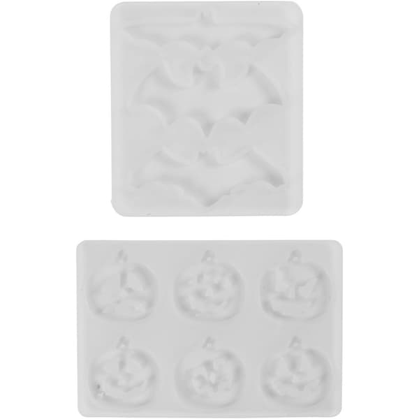 Silikonform fladdermöss och pumpor 3+8×0,3+0,5 cm 2 st