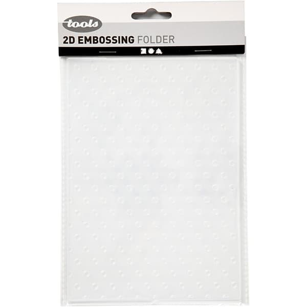 Embossingfolder - Polka prickar - stl. 13x18,5 cm