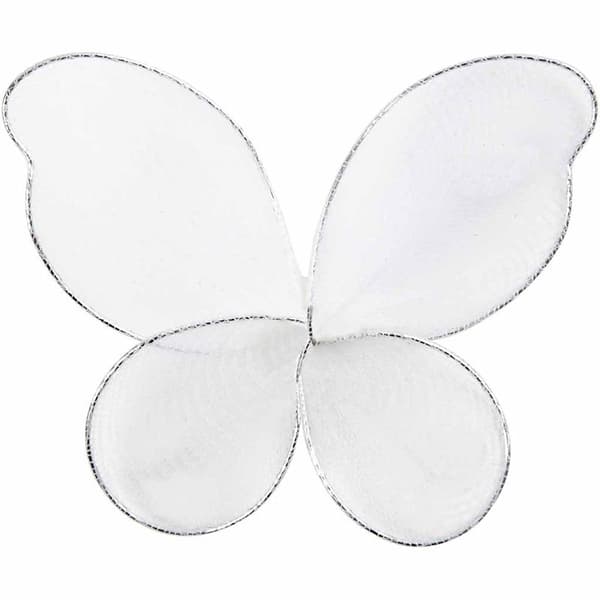 Änglavingar Vit Nylontyll - 7.5 cm - 6 st