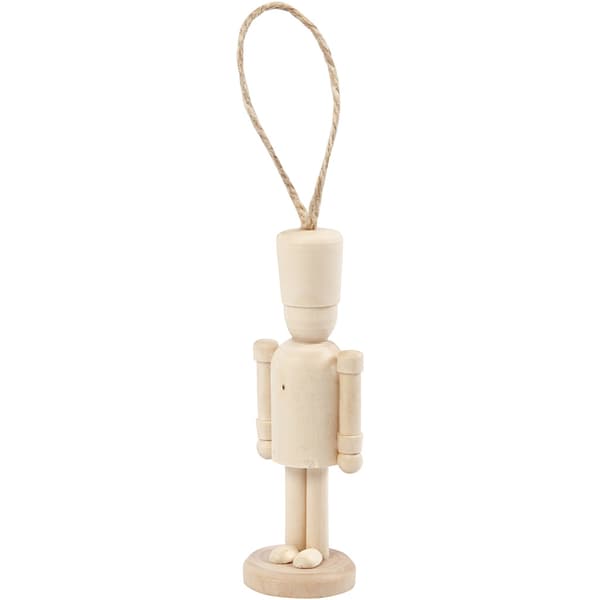 Figur nötknäpparen - H: 9 cm - B: 3 cm - Björk