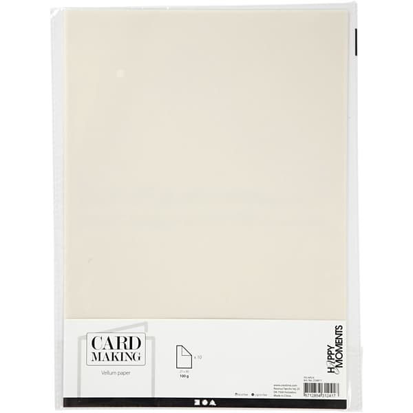Pergamentpapper A4 10-pack - Off White