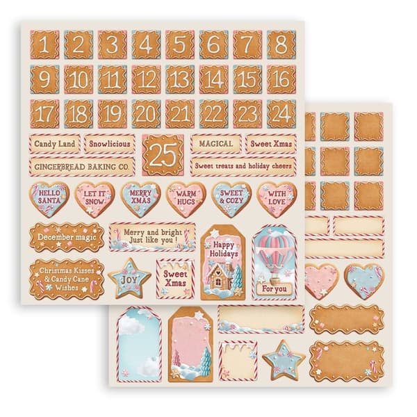 Paper Pad 8x8 Stamperia - Candy Christmas