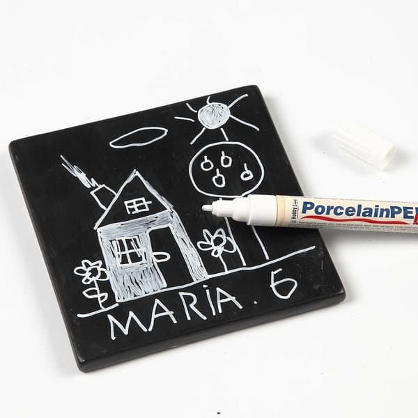 Porslin - Glaspenna - Täckande Vit 2-4 mm