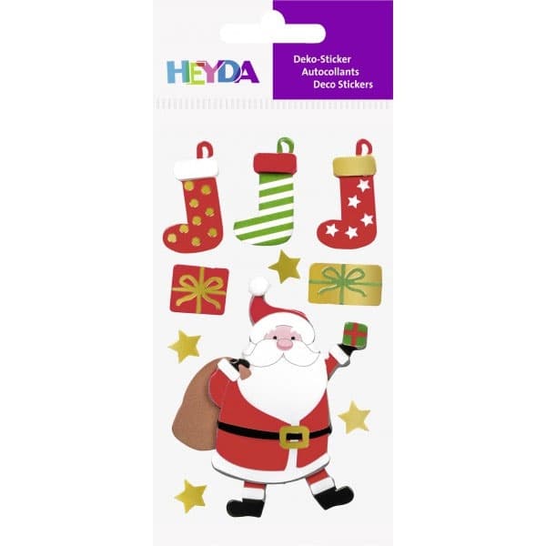 3D Stickers Mix - Santa - Heyda