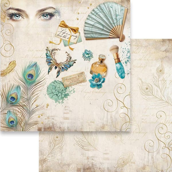 Paper Pad 8x8 Stamperia - Masquerade