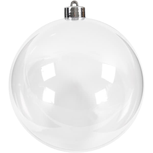 Stor Tvådelad Julkula - 13,6 cm - Transparent