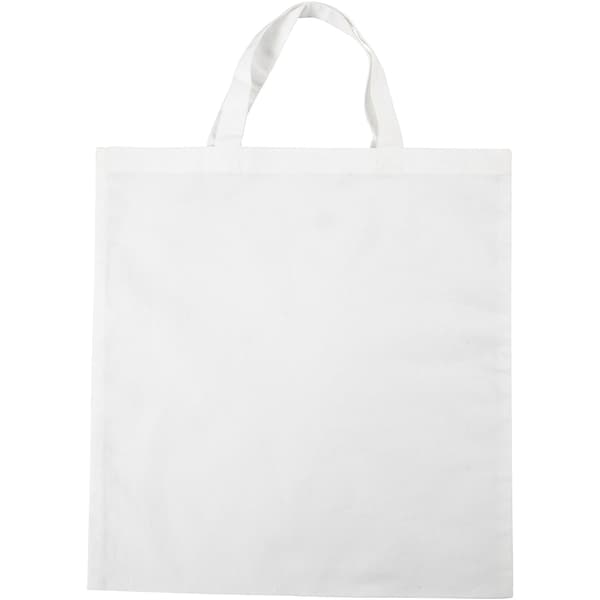 Tygpåse - Vit Textilkasse - 38x42 cm - 1 st