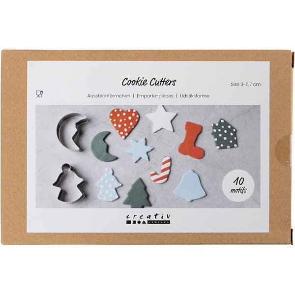 Pepparkaksformar - Stansformar 3-5,7 cm - Julfigurer - 10 st