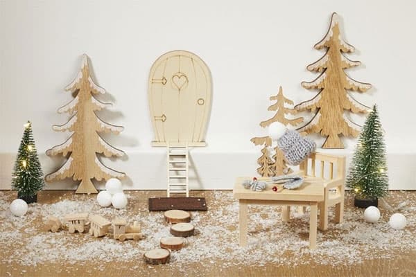Miniatyr Tåg med Vagnar - L: 9,7 cm