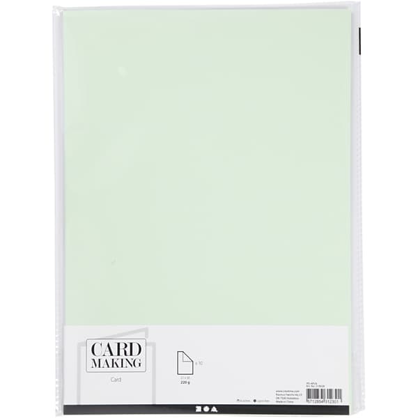 Strukturpapper A4 10-Pack  - Mint - 220g