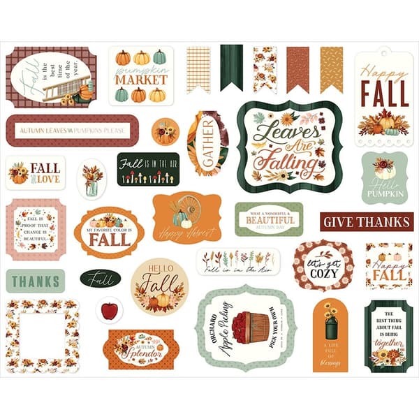 Die Cuts Ephemera - Carta Bella - Harvest - 33 st