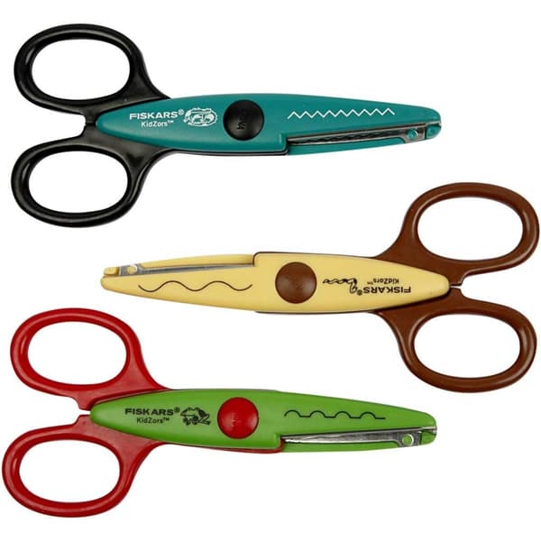 Fiskars Kidzors Mönstersaxar Djungel - 3 st