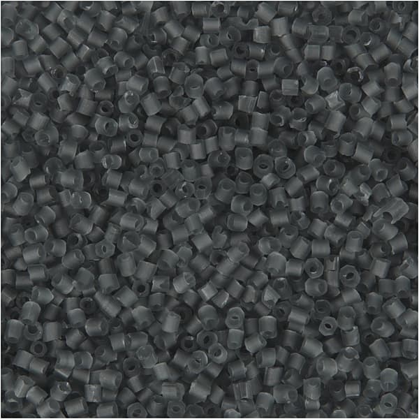 Seed Beads - 1,7 mm - Transparent Grå - 2-cut - 25g