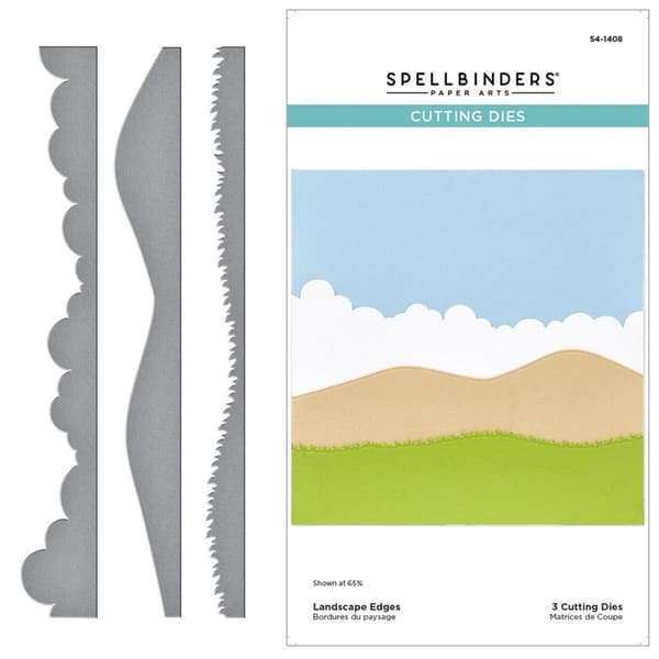 Dies Etched Spellbinders - Landscape Edges - 3 dies